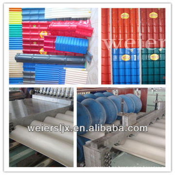 three layers pvc roof sheet machine